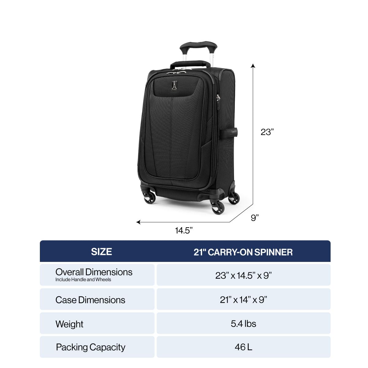 Travelpro Maxlite 5 Softside Expandable Luggage with 4 Spinner Wheels, Lightweight Suitcase, Men and Women, Orchid Pink Purple, Carry-on 21-Inch