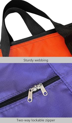 DoYiKe Extra Large Storage Duffle Bag with Zippers and Handles, Black Big Foldable Duffle Bag for Travel-130L