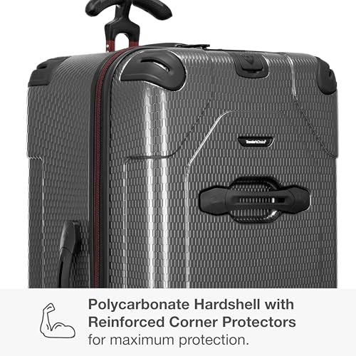 Traveler's Choice Maxporter II Polycarbonate Hardside Trunk with Spinner Wheels, Gray, 31-Inch Large Trunk