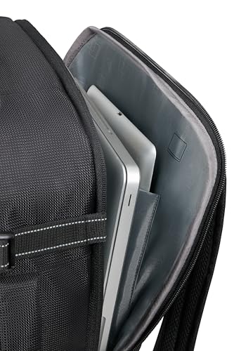 American Tourister Take2Cabin Pro Ryanair/Wizz Air/Vueling Cabin Bag (40 x 30 x 20 cm, 26.5 L, 0.60 kg) - Underseat Hand Luggage, Aeroplane Backpack S/M Underseat - Black (Flash Black)