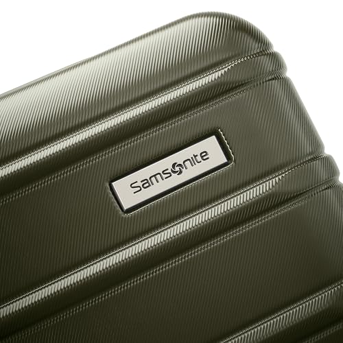Samsonite Omni 2 Hardside 2 Piece Set - Includes Global Carry-On & Large Checked Suitcases - 360° Dual Spinner Wheels - Integrated TSA Lock & Expansion - Amazon Exclusive - Vita Olive