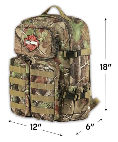 Harley-Davidson Realtree® Camo Bar & Shield Backpack, High-Density Polyester