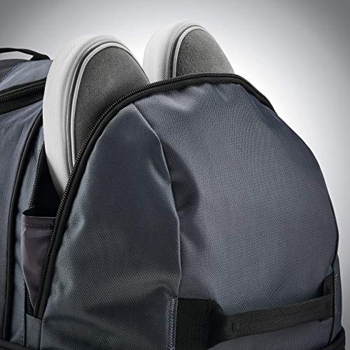 Samsonite Andante 2 Wheeled Duffel Bag – 32-Inch Durable Rolling Luggage with Inline Skate Wheels, Push-Button Handle & Spacious Compartments – Travel-Friendly and Lightweight - Riverrock/Black