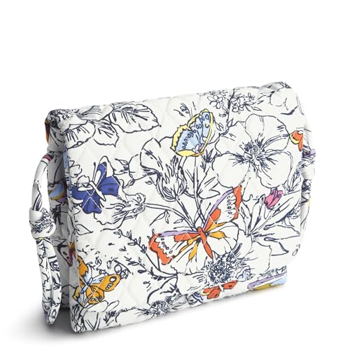 Vera Bradley Women's Premium Cotton Baird Hipster Crossbody, Wing + Bloom, One Size