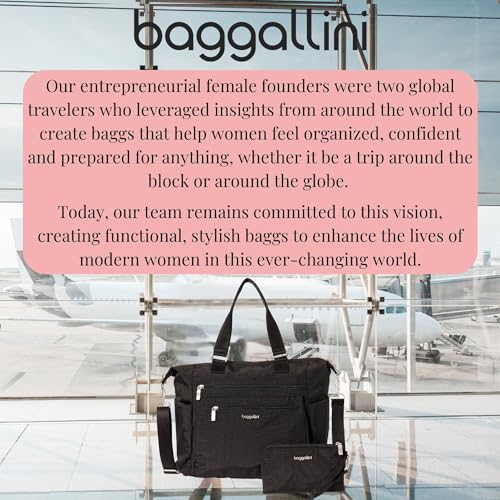 Baggallini Trifecta Convertible Backpack Crossbody Tote Bag - 11x12 Lightweight Travel Bag w/RFID Phone Wristlet
