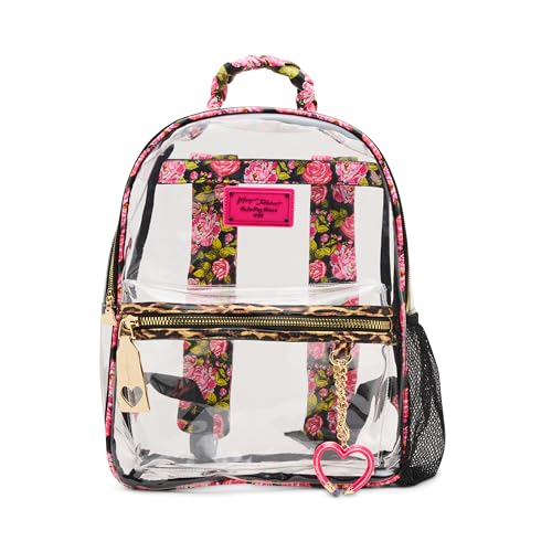 Betsey Johnson Wild Child Clear Backpack with Pouch