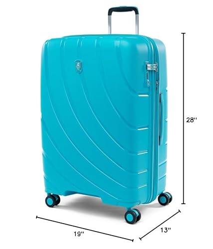 Atlantic Luggage Convertible Medium to Large, Checked Expandable Hardside Spinner
