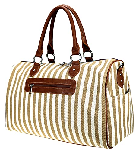 Montana West Weekender Travel Duffel Bag Travel Duffle Bags Western Aztec Sport Gym Bag for Women Men Brown MW976-5110BR