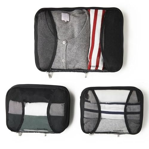 Baggallini Compression Cube 3-piece set - Lightweight Compression Packing Cubes for Travel