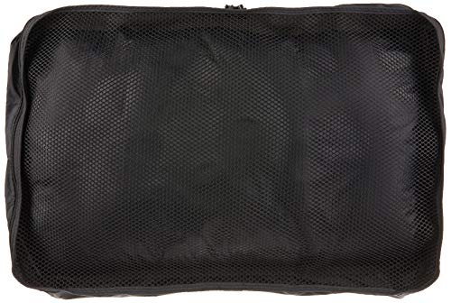 Muji Gusset Case Double Zip, Nylon, Black, Medium