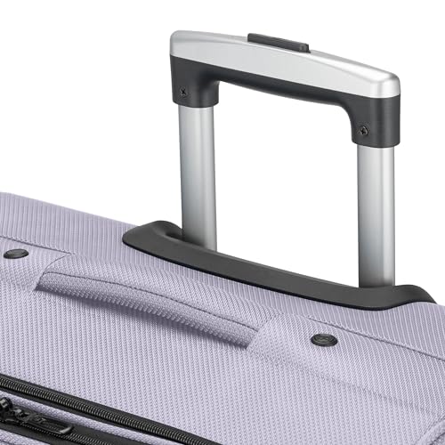 SWISSGEAR Sion Softside Expandable Spinner Luggage Durable Lightweight Travel Suitcase, Evening Haze, Checked-Large