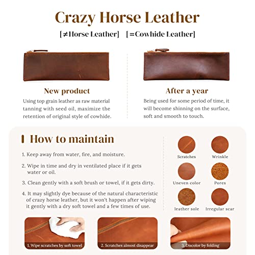 S-ZONE Sling Bag for Women Men Genuine Leather Vintage Crossbody Chest Bags Backpack Daypack Outdoor Travel