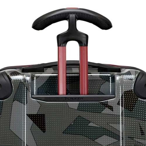 Traveler's Choice Maxporter II Polycarbonate Hardside Trunk with Spinner Wheels, Gray Camo, 22-Inch Carry-on Luggage
