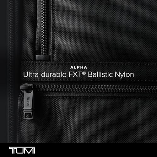 TUMI - Alpha Compact 4 Wheeled Brief - Rolling Carry On Briefcase. Laptop Bag for Commuting and Travel - Black