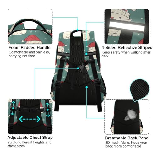 HXshaoye Cute Animal Winter Cat customized name carry on backpacks for kids with big personalized name tag bookbags for boy para bebes varon reflective stripes sturdy zippers mochila mochilas para de