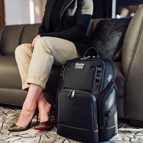 LENZN Laptop Business Backpack for Men & Women, Work Backpack Fits15.6 Inch, Premium Quality Travel Bag with USB Charging Port, Water-Resistant, Durable Nylon, Computer Bookbag with Multiple Pockets