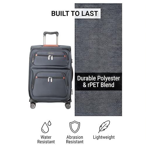 Ricardo Beverly Hills Montecito 3.0 Softside Luggage Collection Expandable Suitcases with Wheels and TSA Lock, 29" Large Check-In (Graphite, 29-inch Large Check-in)