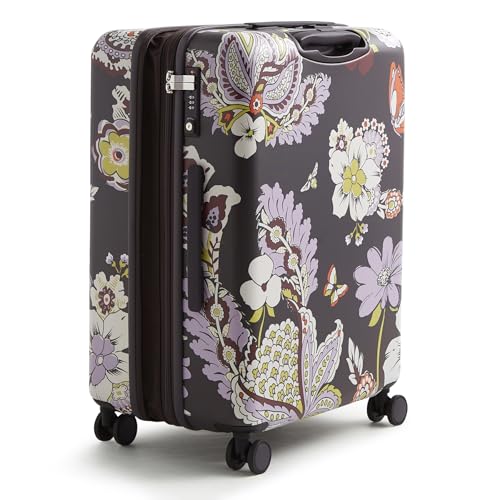 Vera Bradley Women's Hardside Luggage 26 Inch Adair Spinner, Subtle Bouquet, One Size