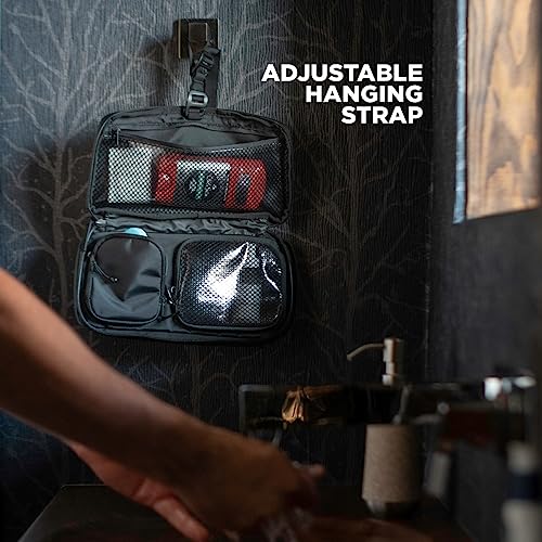 NOMATIC Toiletry Bag for Travel - Great for Travel Size Toiletries - Travel Essentials Wash Bag - Travel Makeup Bag, (Black), Large V2