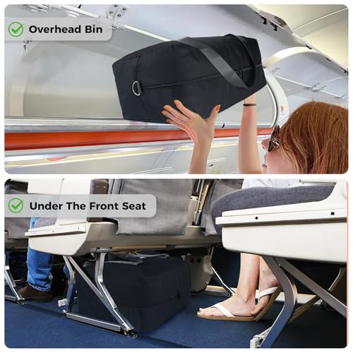 For Frontier Airlines Personal Item Bag 18x14x8 Underseat Travel Duffel Bag Carry on Luggage for Women and Men 30L (With Shoulder Strap)