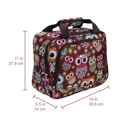 Rockland Fashion Softside Upright Luggage Set, Expandable, Owl, 2-Piece (14/19)