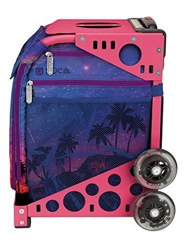 ZUCA "Island Life Sport Insert Bag, Pink Frame with Flashing Wheels