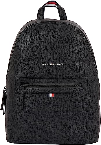Tommy Hilfiger Mens Essential Backpack Bags And Wallets Black ONE SIZE