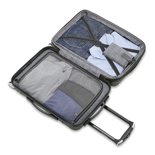 Samsonite Omni 2 Hardside 2 Piece Set - Includes Global Carry-On & Large Checked Suitcases - 360° Dual Spinner Wheels - Integrated TSA Lock & Expansion - Amazon Exclusive - Vita Olive