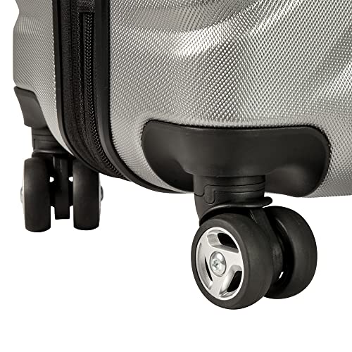 SKYWAY Skyway Nimbus 4.0 Hardside Spinner Luggage (Shiny Silver, Carry-On 20-Inch) (49M-20)
