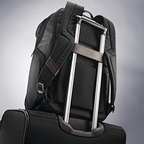 Samsonite Kombi Business Backpack – Ballistic Nylon, 15.6” Laptop Compartment, Tablet Pocket, SmartSleeve™, Multi-Pocket Organizer, Padded Straps & Back, Top Handle, Fleece-Lined Accessory Pocket