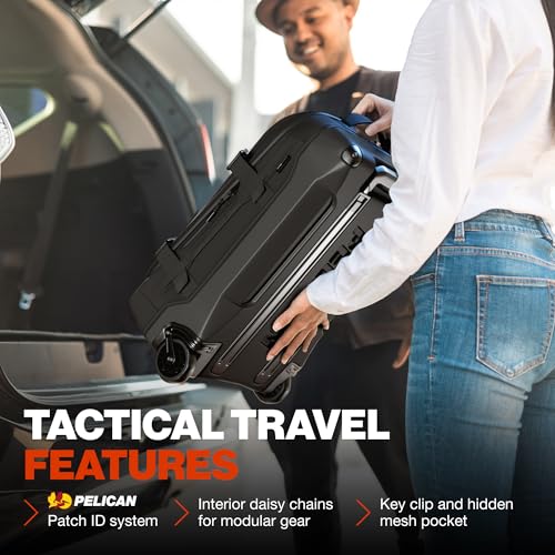 Pelican Aegis Luggage - Carry On Duffel Bag with Wheels - 22 Inch Carry On Bag - Airline Approved (Black)
