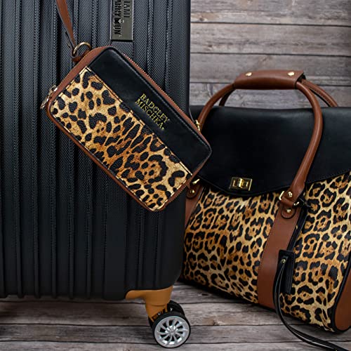 Badgley Mischka Leopard Vegan Leather Belt Bag Pouch | Travel Crossbody Sling Bag | Fanny Pack