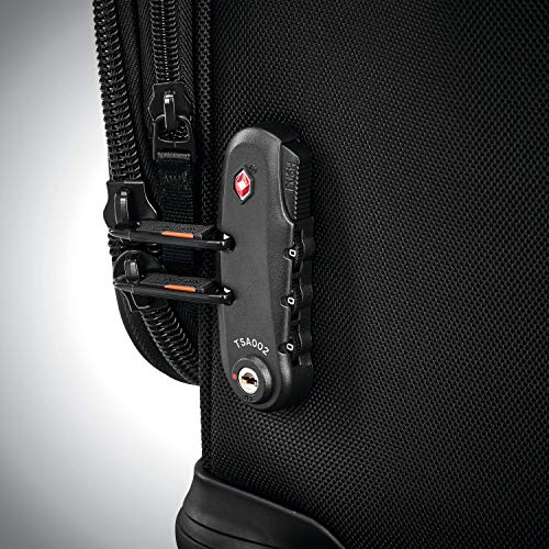 Samsonite Pro Travel Softside Expandable Luggage with Spinner Wheels, Black, Checked-Large 29-Inch