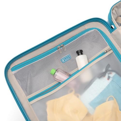 Atlantic Luggage Convertible Medium to Large, Checked Expandable Hardside Spinner