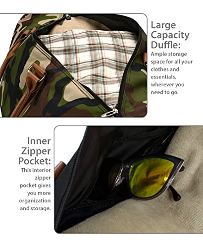 Rockland Weekend Travel 28" Duffel Bag, Camo