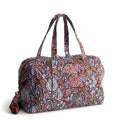 Vera Bradley Women's Premium Cotton Miramar Weekender Travel Bag, Marrakesh Cinnamon, One Size