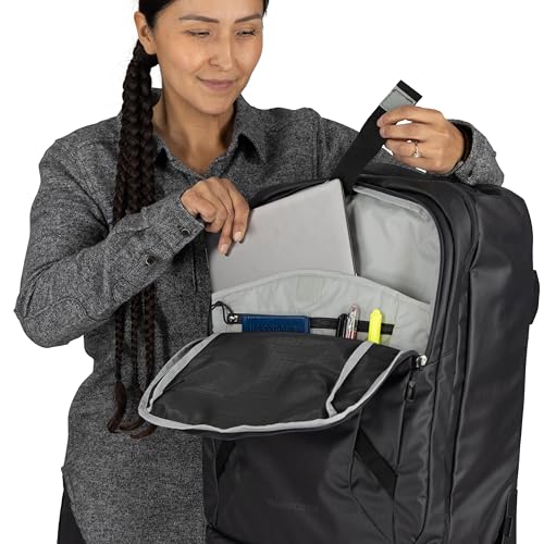 Osprey Transporter Wheeled Carry-On, Raven Black