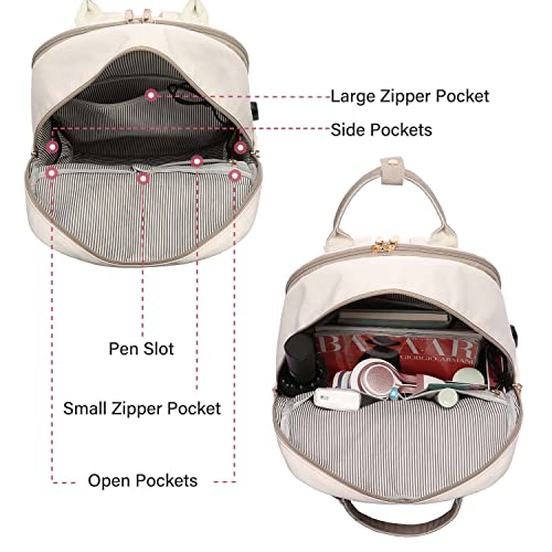 LOVEVOOK Laptop Backpack for Women, 17.3 Inch Laptop Bag with USB Port Fashion Waterproof Backpacks Teacher Nurse Stylish Travel Bags Vintage Daypacks Bookbag for College School Work