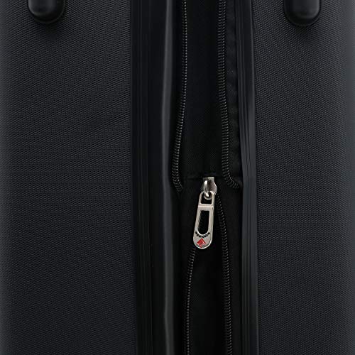 Travelers Club Chicago Hardside Expandable Spinner Luggage, Black, 5 Piece Set