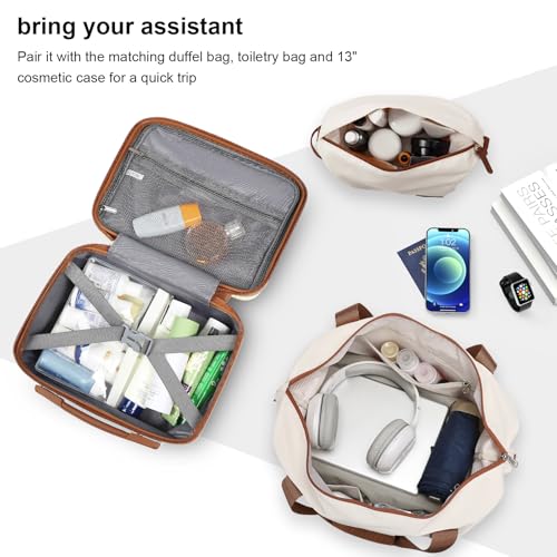Joyway Luggage Set 7 Piece Suitcase Sets with Spinner Wheel,Hardside Expandable Travel Laggage with TSA Lock (18/20/24/28 White