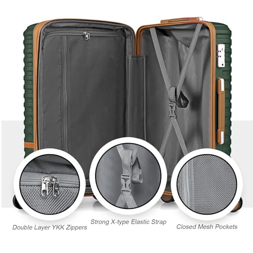 Joyway Expandable Luggage Sets 5 Piece, Lightweight Hard Shell Travel Suitcase Set with Spinner Wheels and TSA Lock