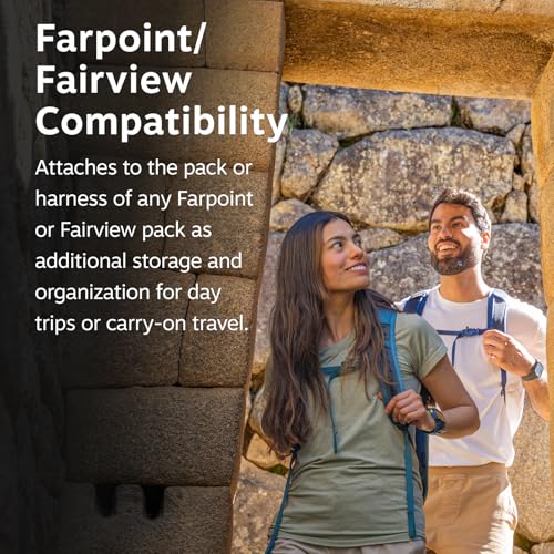 Osprey Farpoint Fairview Travel Daypack for Men and Women - Carry On Personal Item Backpack with Laptop Sleeve, Black