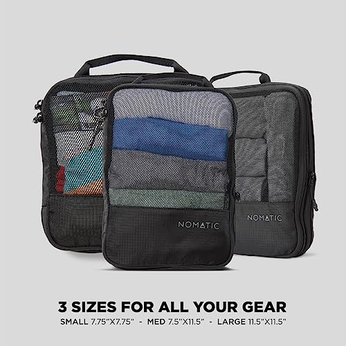 NOMATIC Packing Cubes, Compression Luggage Organizers for Carry-On, Suitcases, Travel Bags, Medium