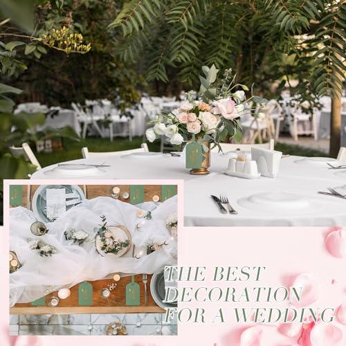 Amylove Bulk Wedding Favors Luggage Tags Gifts, and So The Adventure Begins Luggage Tags for Guests Bridal Gifts, 24 Pack (Olive Green)