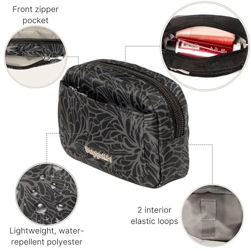 Baggallini Mini Cosmetic Pocket - Lightweight 5x3 Inch Makeup Bag - Travel Essentials Makeup Organizer