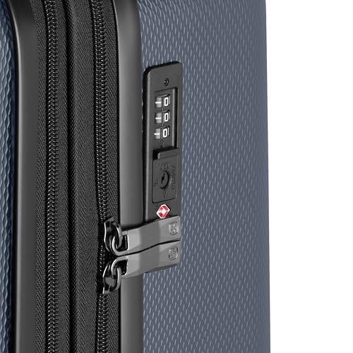 SwissGear 7272 Energie Hardside Expandable Luggage with Spinner Wheels, Navy, 3-Piece Set (19/24/27)
