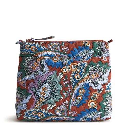 Vera Bradley Women's Premium Cotton Original Hipster Crossbody, Flowers + Feathers, One Size