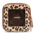 Montana West X Wrangler Clear Makeup Bag Travel Cosmetic Bag Portable Make Up Toiletry Organizer for Women Leopard