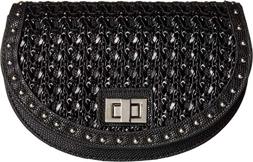 Steve Madden Woven Belt Bag Black SM
