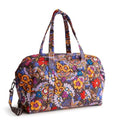 Vera Bradley Women's Premium Cotton Miramar Weekender Travel Bag, Colorful Bouquet, One Size